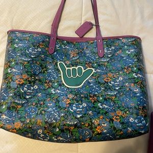 Coach reversible Tote Bag with extras!